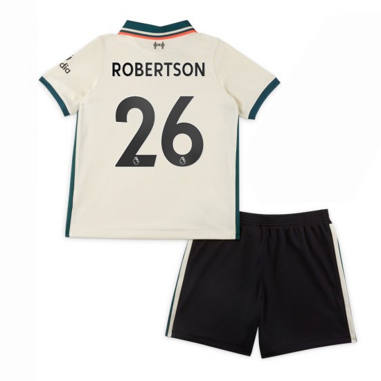 Camisola Liverpool Andrew Robertson 26 Criança Equipamento Segundo 2021-2022 Manga Curta